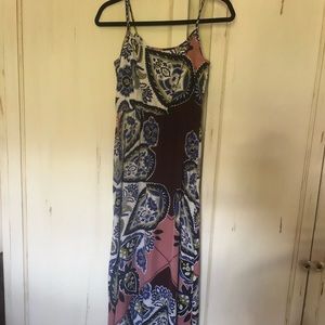 Banana Republic spaghetti strap maxi dress
